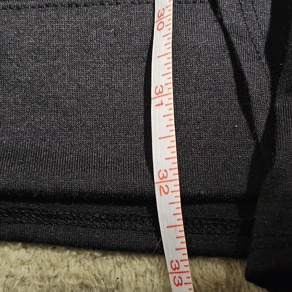 3/$25 Delirious | Gray & Black Striped Mini Dress with Black Coverup size Medium - Picture 8 of 8